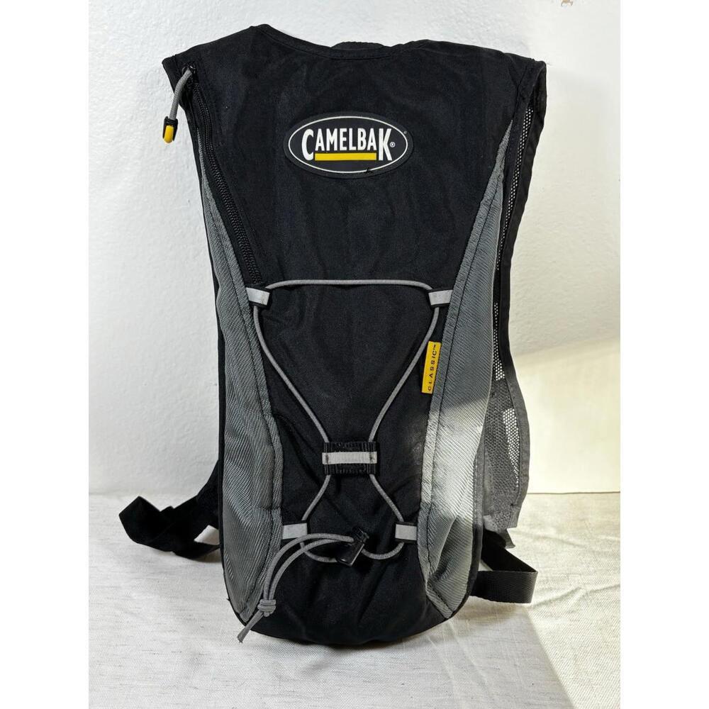 CamelBak Classic Hydration Backpack Black/Gray 15”x9” Hiking Biking